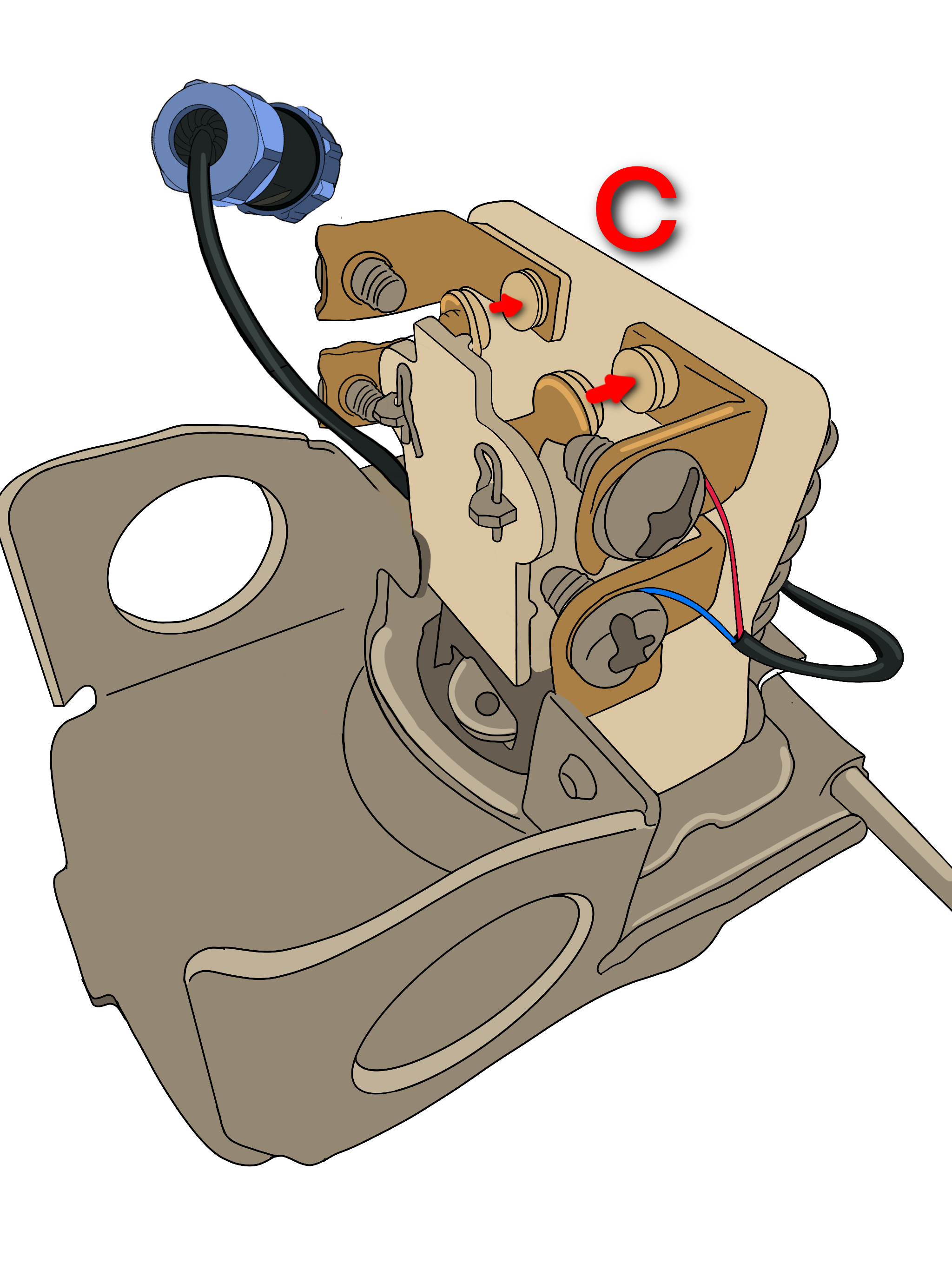 reverse actio npressure switch